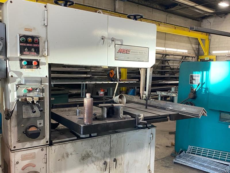 MSC Bandsaw Model 09514670 in the General Welding Company shop