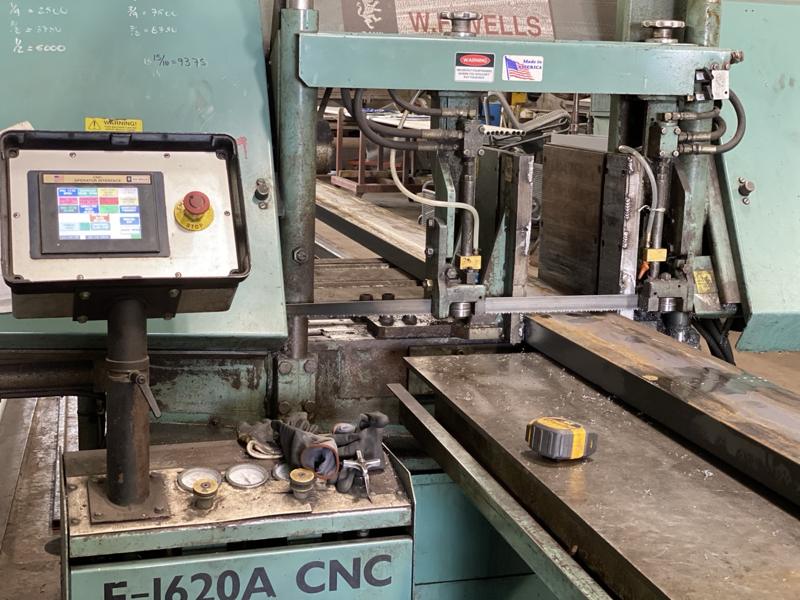 W.F. Wells Model F-1620-A CNC in the General Welding Company shop